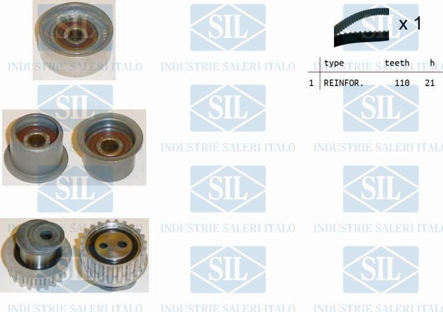 Saleri SIL TK1204 - Timing Belt Set www.autospares.lv