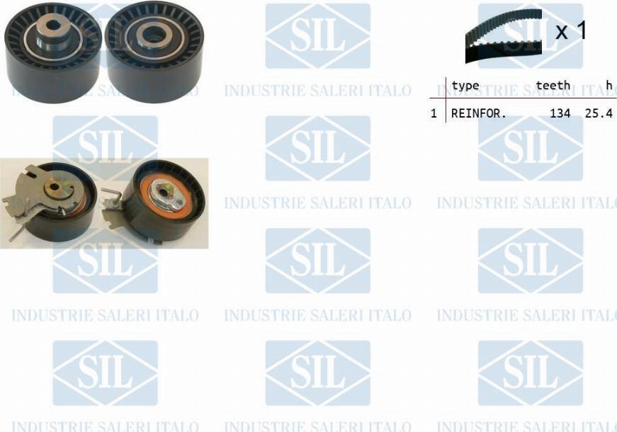 Saleri SIL TK1286 - Zobsiksnas komplekts www.autospares.lv