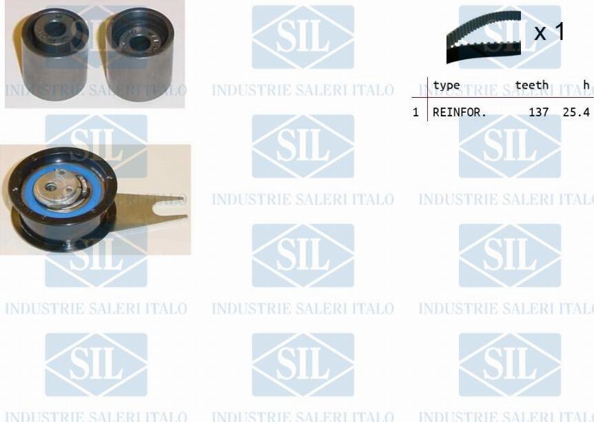 Saleri SIL TK1234 - Timing Belt Set www.autospares.lv