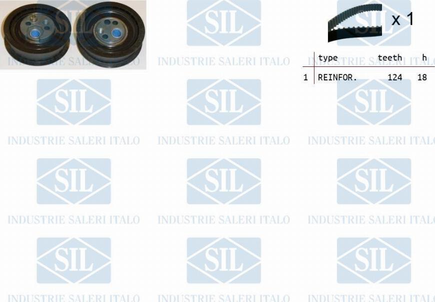 Saleri SIL TK1227 - Zobsiksnas komplekts www.autospares.lv