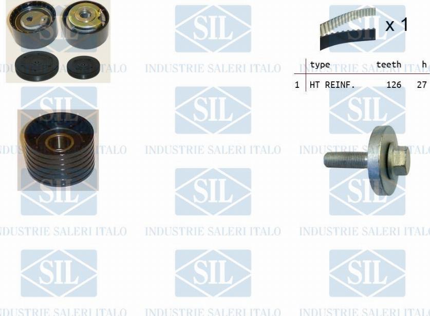 Saleri SIL TK1278 - Timing Belt Set www.autospares.lv