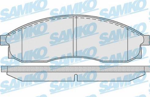 Samko 5SP942 - Тормозные колодки, дисковые, комплект www.autospares.lv