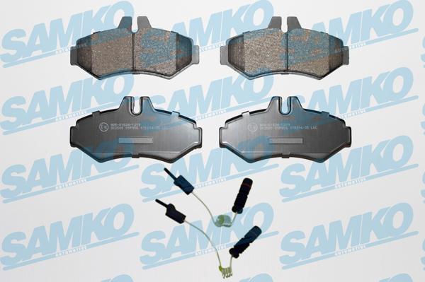 Samko 5SP956A - Тормозные колодки, дисковые, комплект www.autospares.lv