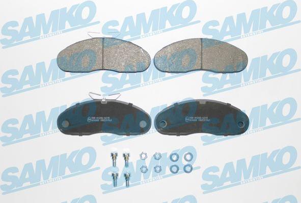 Samko 5SP961 - Bremžu uzliku kompl., Disku bremzes www.autospares.lv