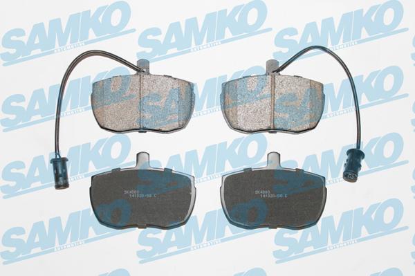 Samko 5SP968 - Bremžu uzliku kompl., Disku bremzes www.autospares.lv