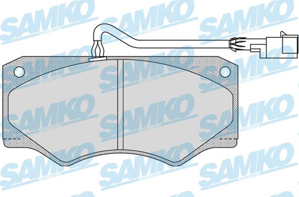 Samko 5SP962 - Bremžu uzliku kompl., Disku bremzes www.autospares.lv