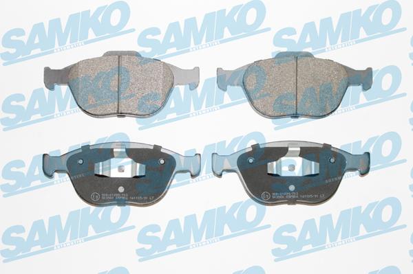 Samko 5SP906 - Тормозные колодки, дисковые, комплект www.autospares.lv