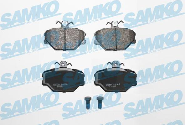 Samko 5SP916 - Bremžu uzliku kompl., Disku bremzes www.autospares.lv