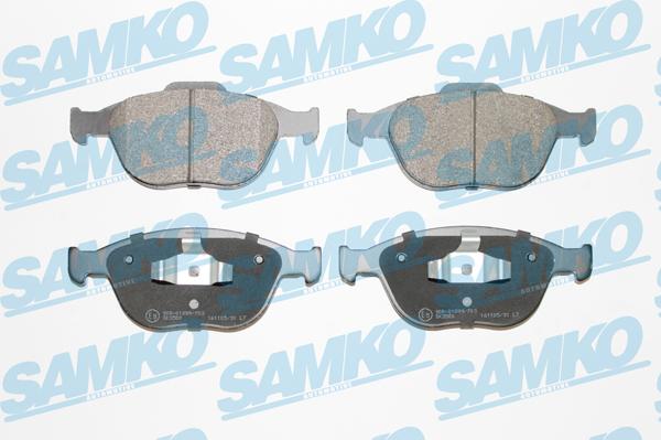 Samko 5SP913 - Тормозные колодки, дисковые, комплект www.autospares.lv