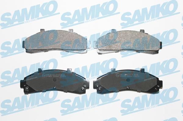 Samko 5SP989 - Brake Pad Set, disc brake www.autospares.lv