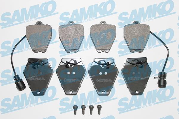 Samko 5SP981 - Тормозные колодки, дисковые, комплект www.autospares.lv