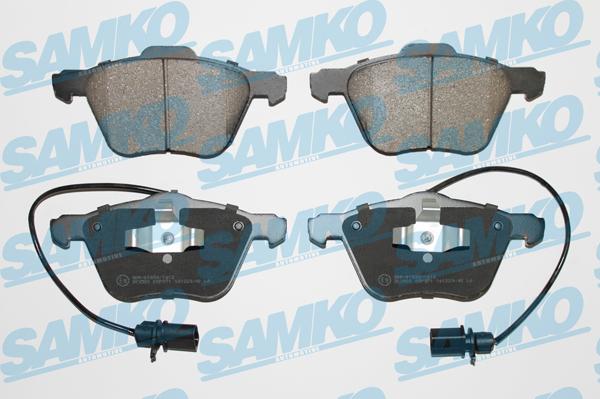 Samko 5SP971 - Тормозные колодки, дисковые, комплект www.autospares.lv