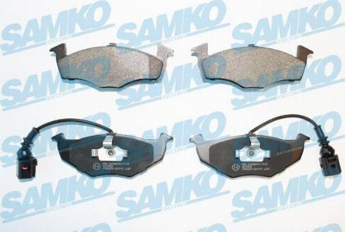 Samko 5SP972 - Bremžu uzliku kompl., Disku bremzes www.autospares.lv