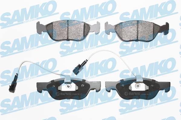 Samko 5SP496 - Bremžu uzliku kompl., Disku bremzes www.autospares.lv