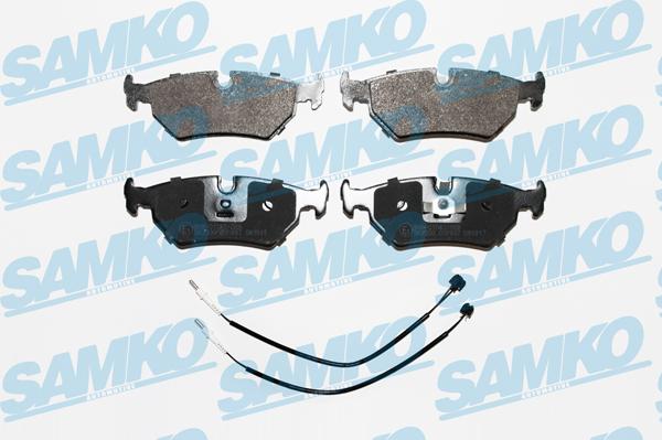 Samko 5SP497 - Тормозные колодки, дисковые, комплект www.autospares.lv