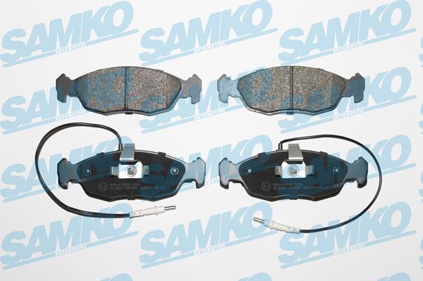 Samko 5SP450 - Тормозные колодки, дисковые, комплект www.autospares.lv