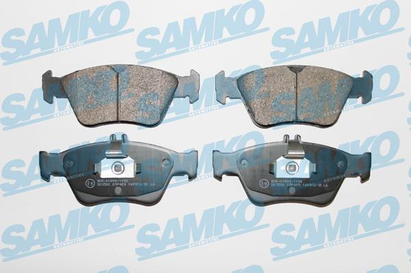 Samko 5SP409 - Bremžu uzliku kompl., Disku bremzes www.autospares.lv