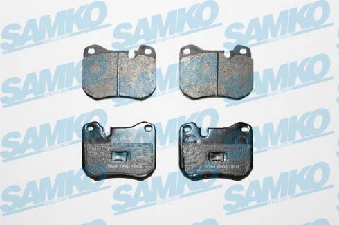 Samko 5SP402 - Bremžu uzliku kompl., Disku bremzes www.autospares.lv