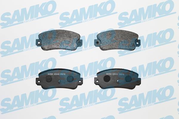 Samko 5SP410 - Bremžu uzliku kompl., Disku bremzes autospares.lv