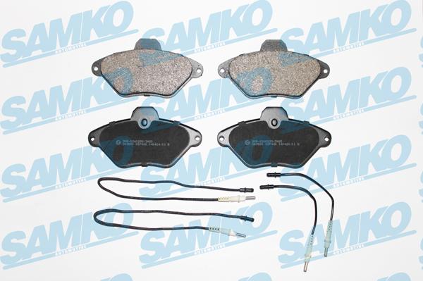 Samko 5SP486 - Тормозные колодки, дисковые, комплект www.autospares.lv