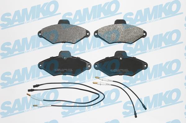 Samko 5SP487 - Тормозные колодки, дисковые, комплект www.autospares.lv