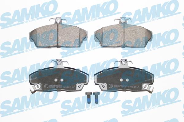 Samko 5SP430 - Тормозные колодки, дисковые, комплект www.autospares.lv