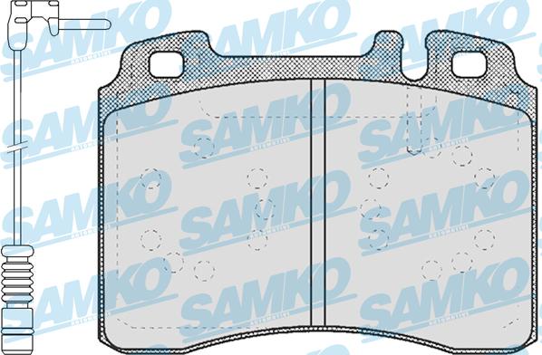 Samko 5SP423A - Bremžu uzliku kompl., Disku bremzes www.autospares.lv