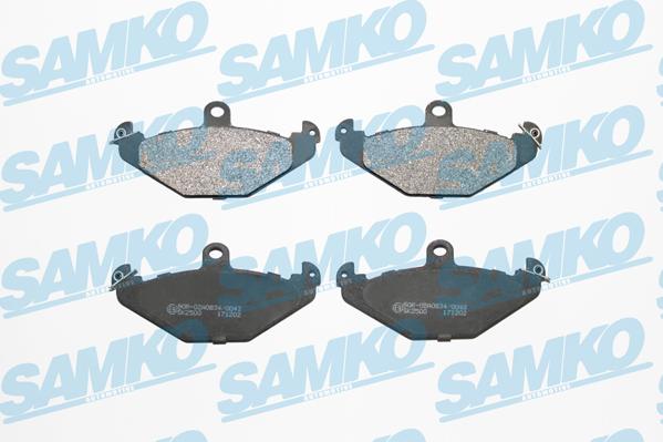 Samko 5SP427 - Bremžu uzliku kompl., Disku bremzes autospares.lv