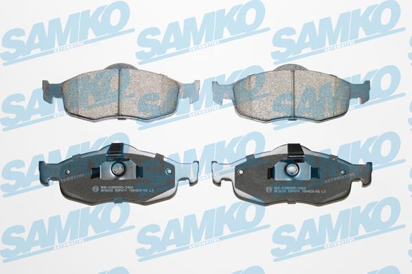 Samko 5SP471 - Тормозные колодки, дисковые, комплект www.autospares.lv