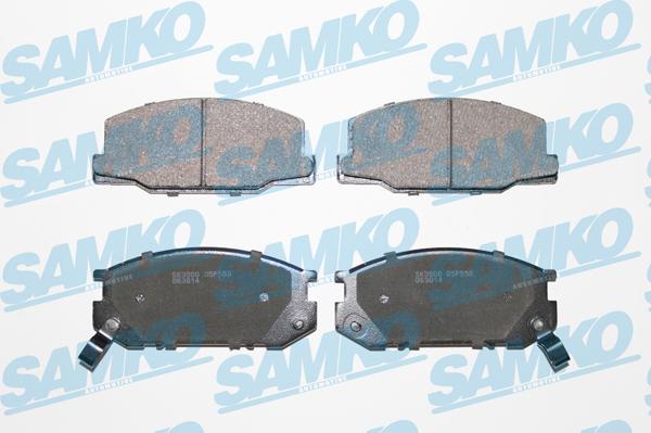 Samko 5SP553 - Тормозные колодки, дисковые, комплект www.autospares.lv