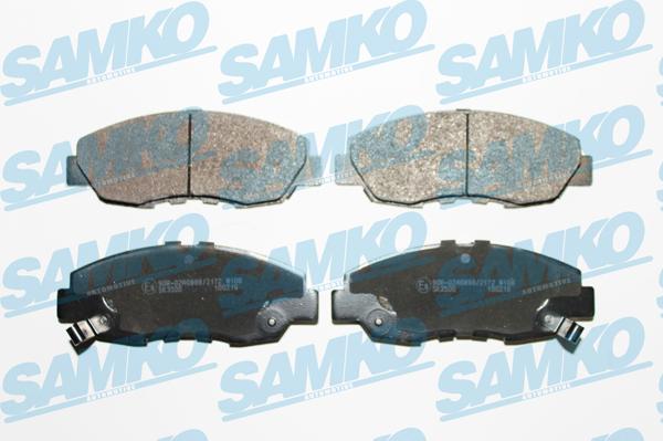 Samko 5SP641 - Тормозные колодки, дисковые, комплект www.autospares.lv