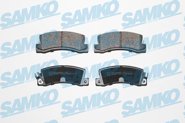 Samko 5SP514 - Тормозные колодки, дисковые, комплект www.autospares.lv