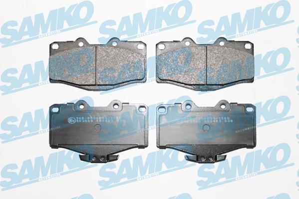 Samko 5SP538 - Bremžu uzliku kompl., Disku bremzes autospares.lv