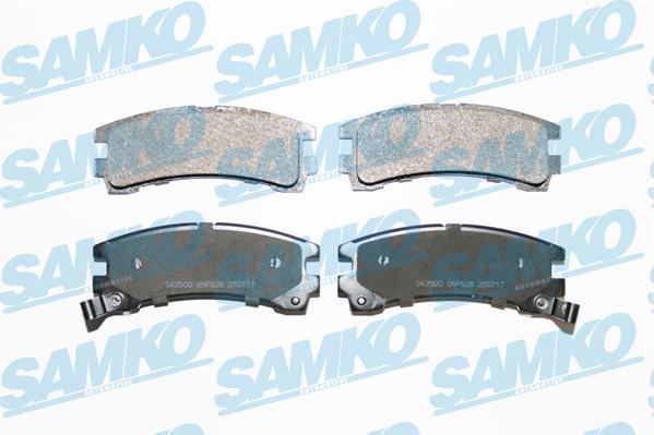 Samko 5SP528 - Bremžu uzliku kompl., Disku bremzes www.autospares.lv