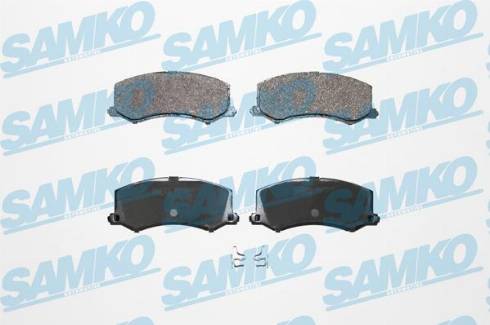 Samko 5SP522 - Тормозные колодки, дисковые, комплект www.autospares.lv