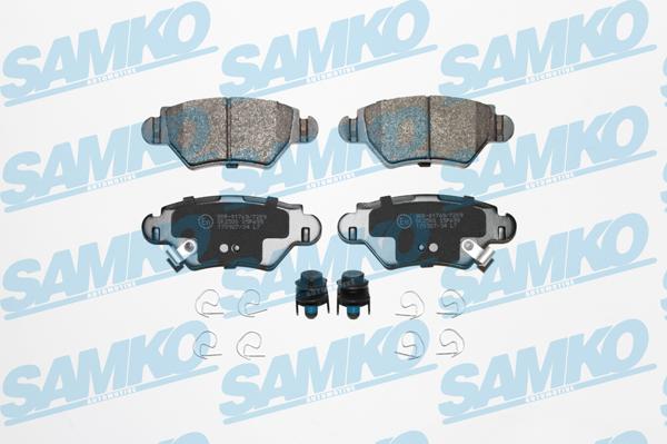 Samko 5SP699 - Тормозные колодки, дисковые, комплект www.autospares.lv