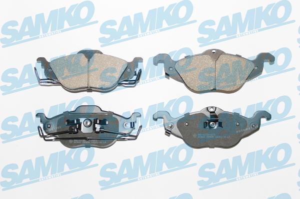 Samko 5SP698 - Тормозные колодки, дисковые, комплект www.autospares.lv