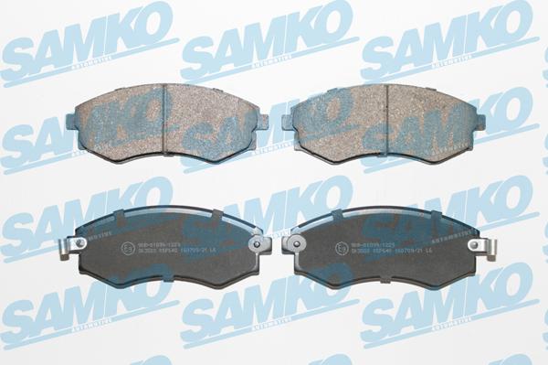 Samko 5SP640 - Тормозные колодки, дисковые, комплект www.autospares.lv