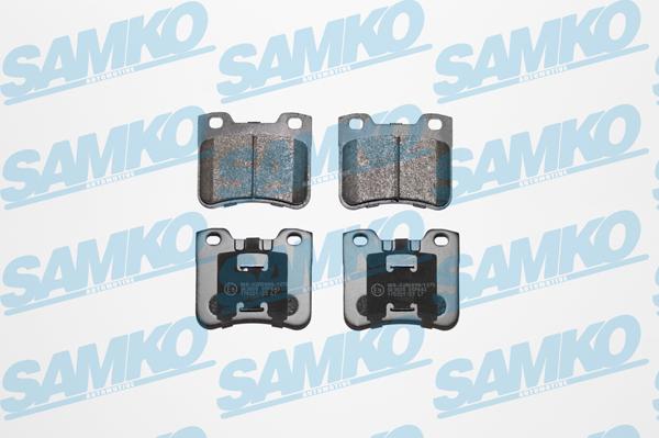 Samko 5SP643 - Тормозные колодки, дисковые, комплект www.autospares.lv