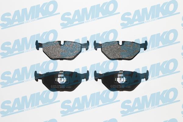 Samko 5SP650 - Тормозные колодки, дисковые, комплект www.autospares.lv