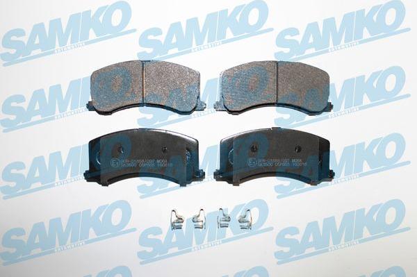 Samko 5SP665 - Тормозные колодки, дисковые, комплект www.autospares.lv