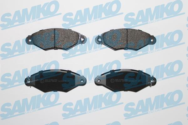 Samko 5SP661 - Тормозные колодки, дисковые, комплект www.autospares.lv