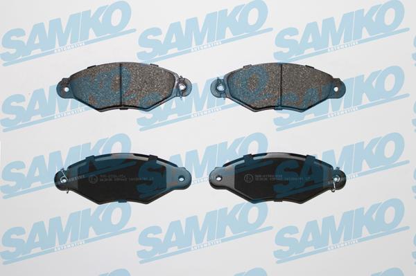 Samko 5SP662 - Тормозные колодки, дисковые, комплект www.autospares.lv