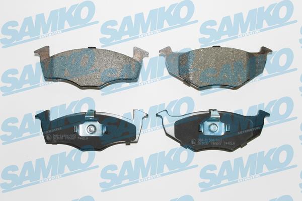 Samko 5SP667 - Тормозные колодки, дисковые, комплект www.autospares.lv