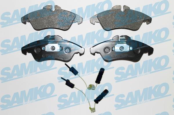 Samko 5SP608A - Тормозные колодки, дисковые, комплект www.autospares.lv