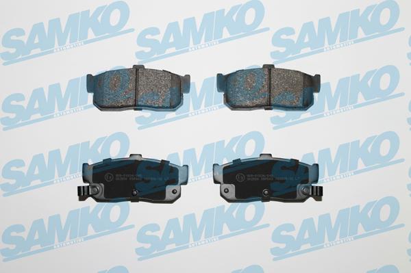 Samko 5SP602 - Тормозные колодки, дисковые, комплект www.autospares.lv