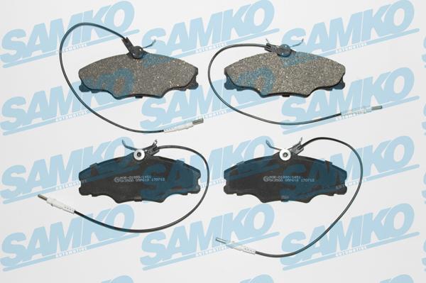 Samko 5SP619 - Bremžu uzliku kompl., Disku bremzes www.autospares.lv