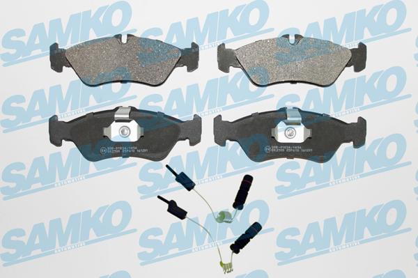 Samko 5SP610A - Brake Pad Set, disc brake www.autospares.lv