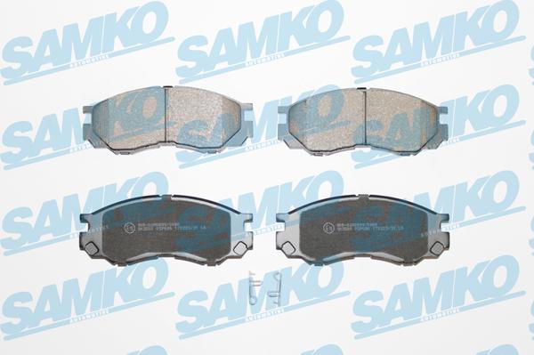 Samko 5SP686 - Тормозные колодки, дисковые, комплект www.autospares.lv