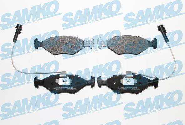 Samko 5SP680 - Bremžu uzliku kompl., Disku bremzes www.autospares.lv